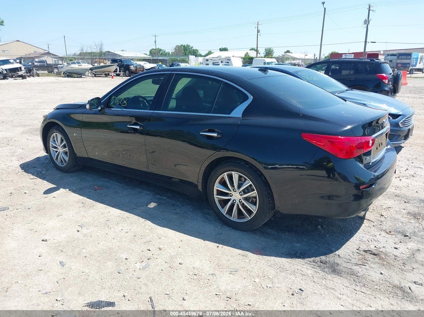 2015 Infiniti Q50 VIN JN1BV7AR1FM401965 IAAI salvage auction — HAIL, Clear (Wisconsin), sold $2,850 on 2026-07-10 (photo 3)