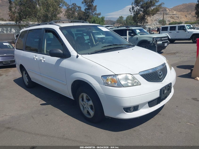 2002 Mazda Mpv VIN JM3LW28J120316991 IAAI salvage auction — NORMAL WEAR, Clear - Dealer Only (California), sold $700 on 2026-07-07 (photo 1)