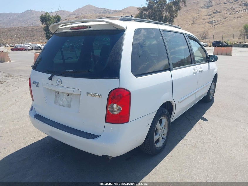 2002 Mazda Mpv VIN JM3LW28J120316991 IAAI salvage auction — NORMAL WEAR, Clear - Dealer Only (California), sold $700 on 2026-07-07 (photo 4)