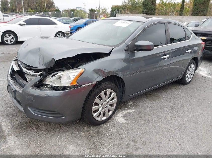2015 Nissan Sentra VIN 3N1AB7AP0FL691709 IAAI salvage auction — FRONT END, Salvage (California), sold $750 on 2026-07-09 (photo 2)