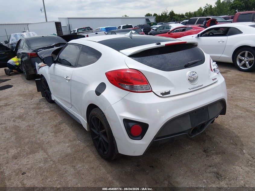 2016 Hyundai Veloster VIN KMHTC6AE8GU248979 IAAI salvage auction — FRONT END, Salvage (Oklahoma), sold $750 on 2026-08-01 (photo 3)