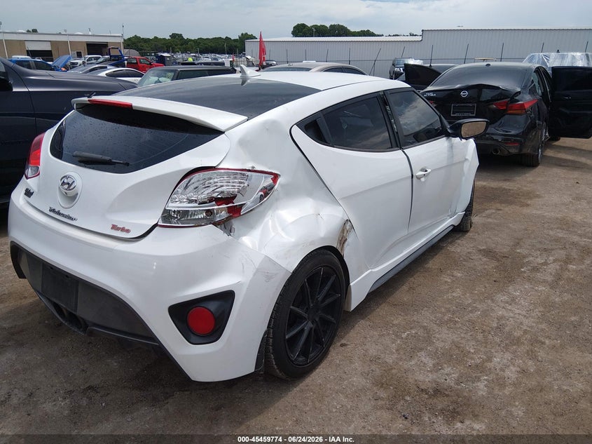 2016 Hyundai Veloster VIN KMHTC6AE8GU248979 IAAI salvage auction — FRONT END, Salvage (Oklahoma), sold $750 on 2026-08-01 (photo 4)
