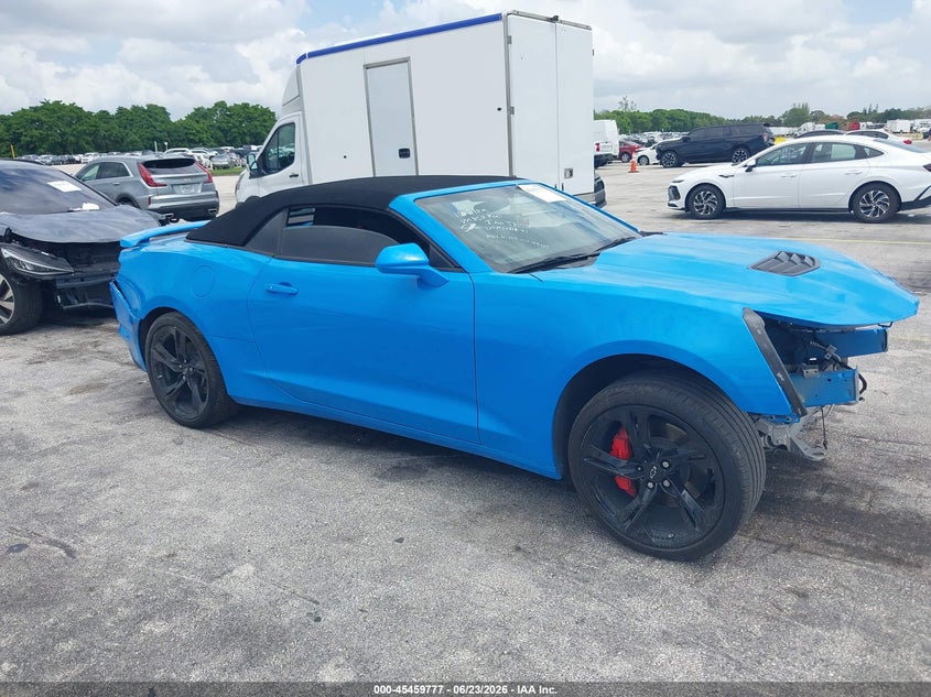 2023 Chevrolet Camaro VIN 1G1FF3D73P0141441 IAAI salvage auction — FRONT END, Clear (Florida), sold $3,900 on 2026-07-09 (photo 1)