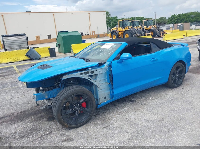 2023 Chevrolet Camaro VIN 1G1FF3D73P0141441 IAAI salvage auction — FRONT END, Clear (Florida), sold $3,900 on 2026-07-09 (photo 2)