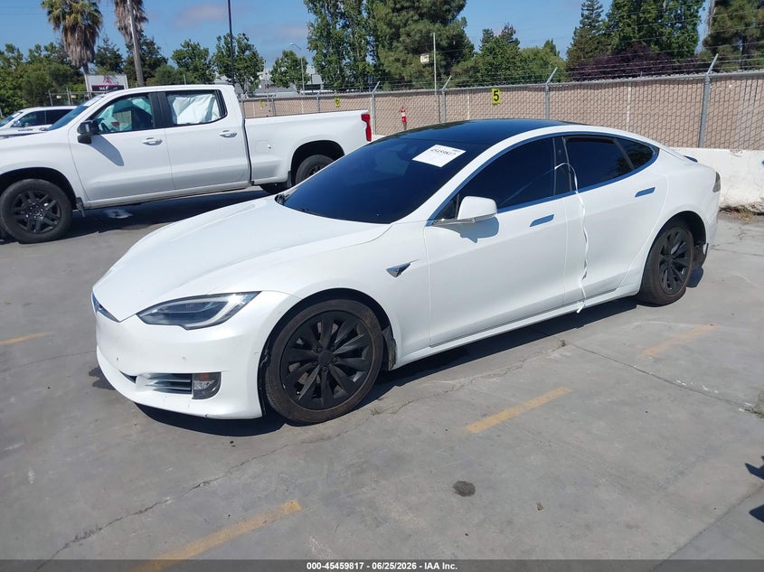 2016 Tesla Model s VIN 5YJSA1E24GF175675 IAAI salvage auction — SIDE, Salvage (California), sold $3,750 on 2026-08-02 (photo 2)