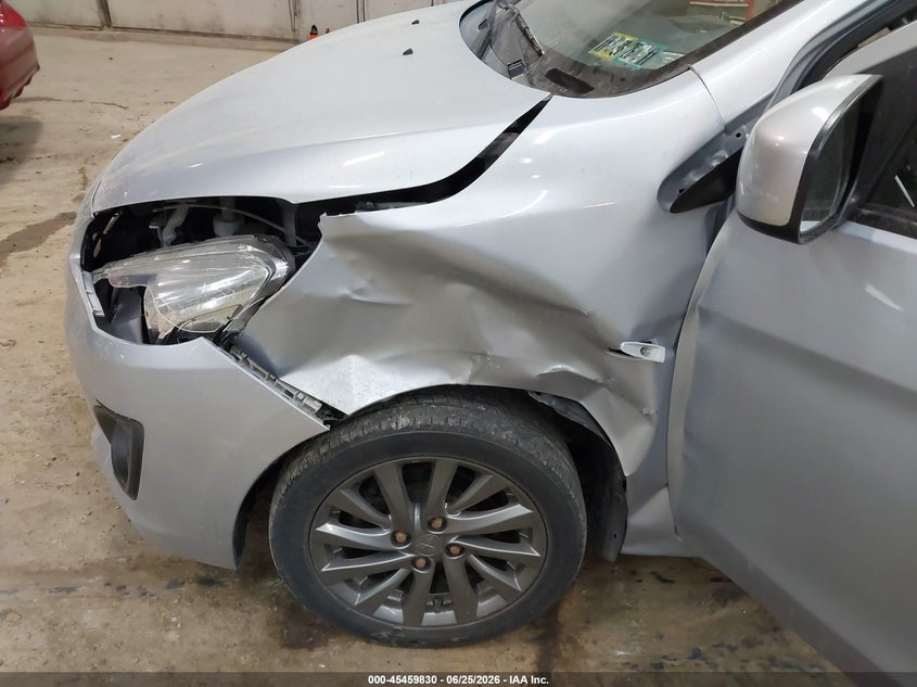 2018 Mitsubishi Mirage VIN ML32F3FJ3JHF02261 IAAI salvage auction — LEFT FRONT, Salvage Title, sold $1,400 on 2026-07-23 (photo 6)