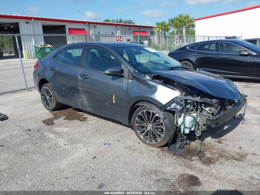 2016 Toyota Corolla VIN 5YFBURHE8GP388743 IAAI salvage auction — FRONT END, Rebuildable (Florida), sold $775 on 2026-07-29 (photo 1)