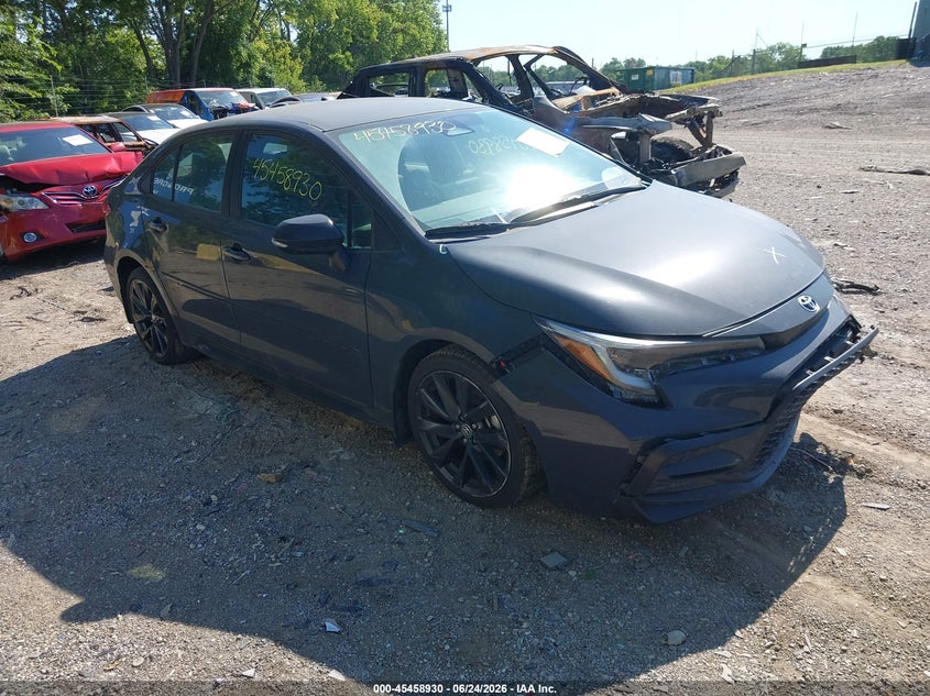 2023 Toyota Corolla VIN 5YFS4MCE6PP158855 IAAI salvage auction — LEFT FRONT, Salvage (Indiana), sold $25 on 2026-07-29 (photo 1)