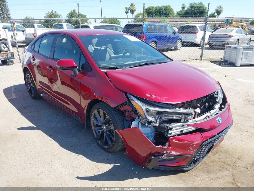 2025 Toyota Corolla VIN JTDBCMFE3S3070992 IAAI salvage auction — FRONT END, Salvage Title, sold $6,200 on 2026-07-17 (photo 1)