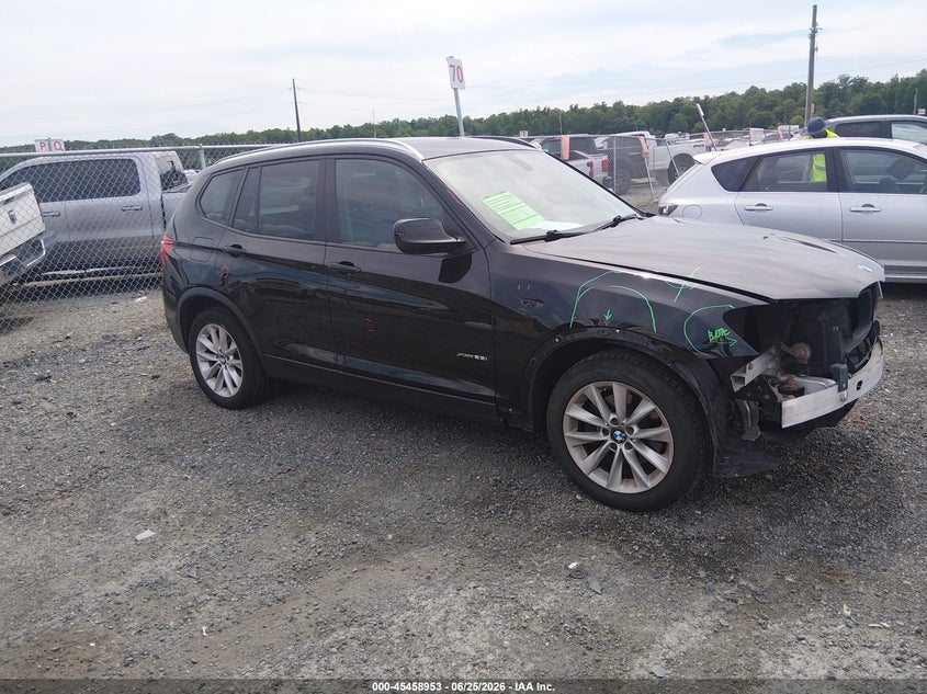 2013 BMW X3 VIN 5UXWX9C58D0A27083 IAAI salvage auction — FRONT END, Salvage Title, sold $1,600 on 2026-07-30 (photo 1)