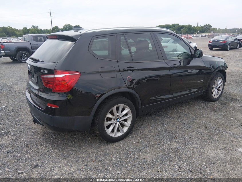 2013 BMW X3 VIN 5UXWX9C58D0A27083 IAAI salvage auction — FRONT END, Salvage Title, sold $1,600 on 2026-07-30 (photo 4)