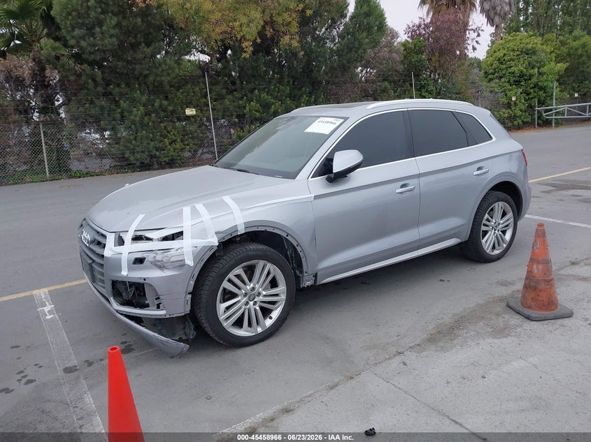 2018 Audi Q5 VIN WA1BNAFY5J2076732 IAAI salvage auction — FRONT END, Salvage (Arizona), sold $5,600 on 2026-07-29 (photo 2)