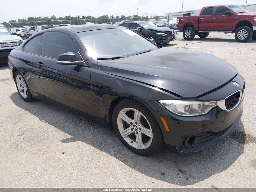 2014 BMW 4er VIN WBA3N3C51EF710923 IAAI salvage auction — WATER/FLOOD, Certificate Of Destruction (Louisiana), sold $1,850 on 2026-08-18 (photo 1)