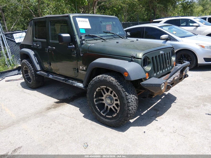 2007 Jeep Wrangler unlimited VIN 1J4GA39147L154805 IAAI salvage auction — LEFT FRONT, Salvage (Kansas), sold $75 on 2026-07-23 (photo 1)