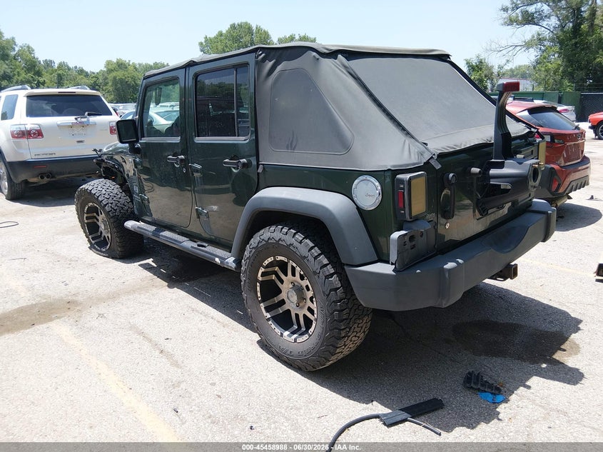 2007 Jeep Wrangler unlimited VIN 1J4GA39147L154805 IAAI salvage auction — LEFT FRONT, Salvage (Kansas), sold $75 on 2026-07-23 (photo 3)