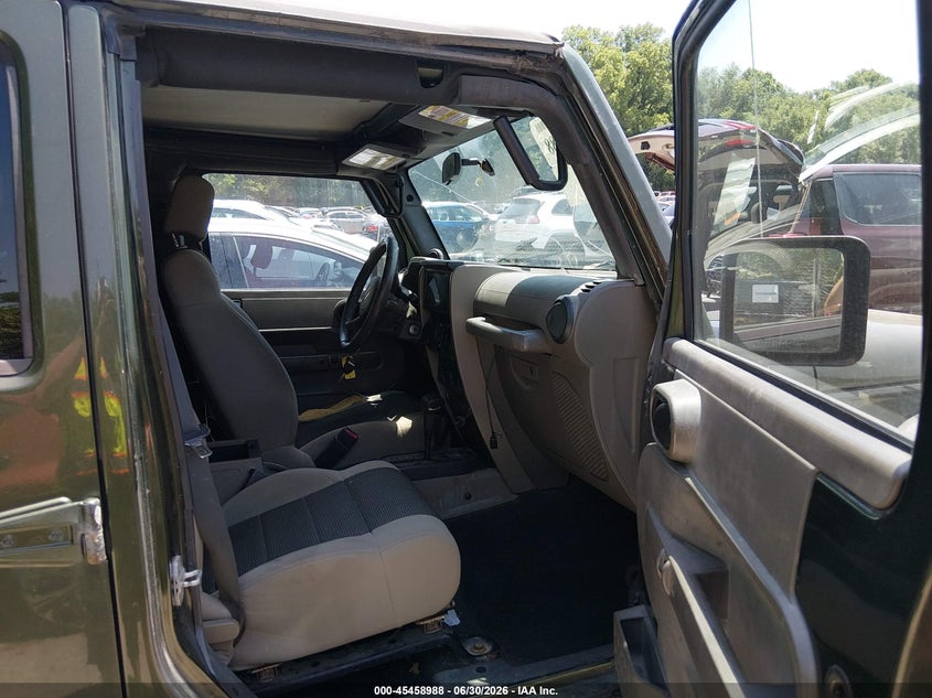 2007 Jeep Wrangler unlimited VIN 1J4GA39147L154805 IAAI salvage auction — LEFT FRONT, Salvage (Kansas), sold $75 on 2026-07-23 (photo 5)