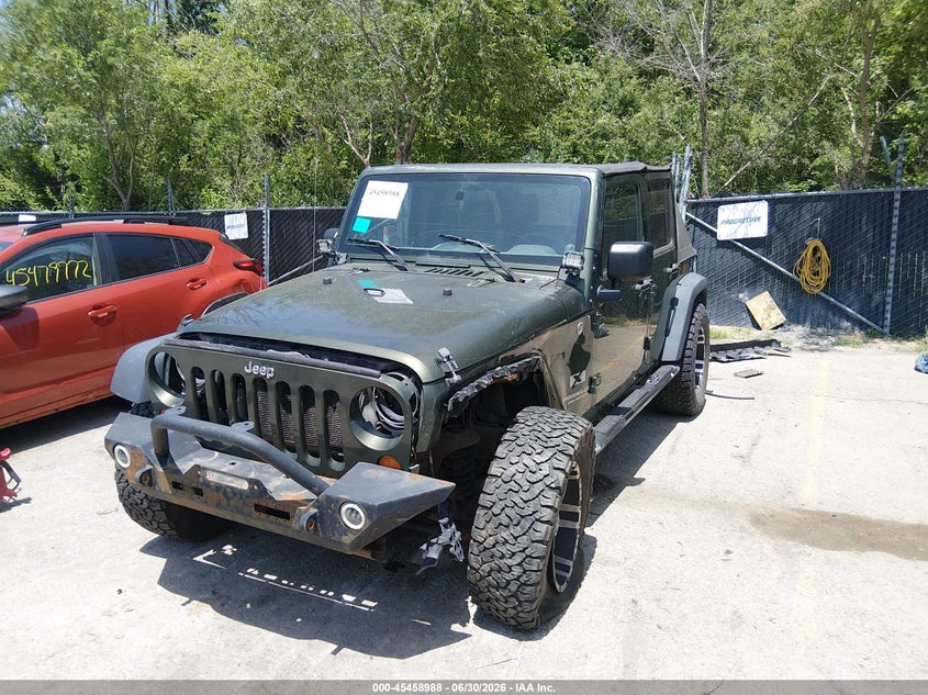 2007 Jeep Wrangler unlimited VIN 1J4GA39147L154805 IAAI salvage auction — LEFT FRONT, Salvage (Kansas), sold $75 on 2026-07-23 (photo 6)