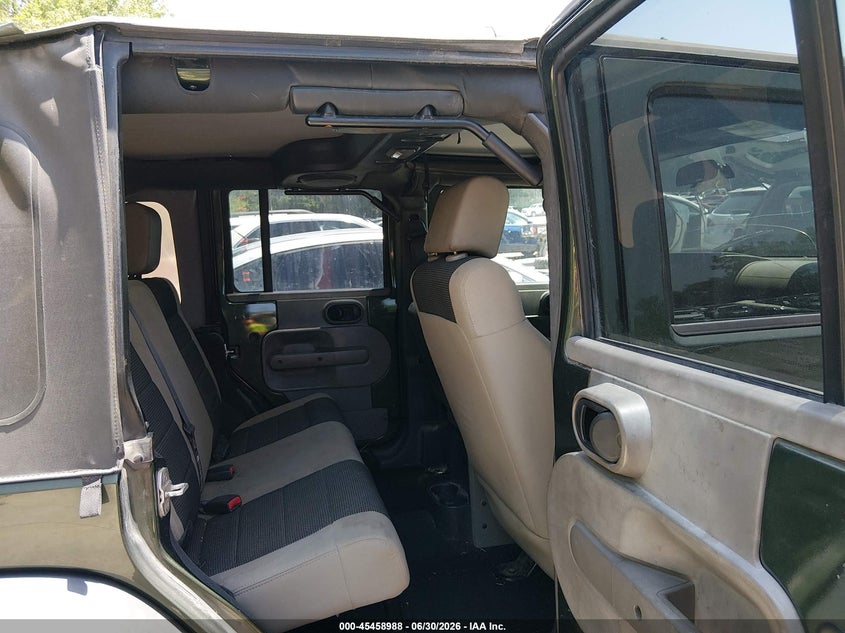 2007 Jeep Wrangler unlimited VIN 1J4GA39147L154805 IAAI salvage auction — LEFT FRONT, Salvage (Kansas), sold $75 on 2026-07-23 (photo 8)