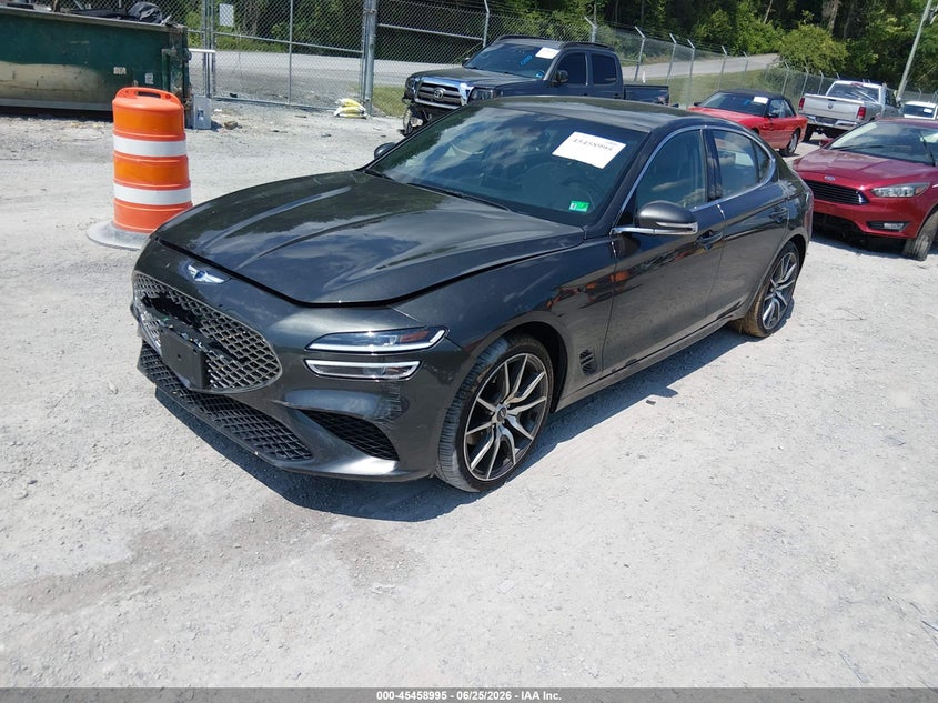 2023 Genesis G70 VIN KMTG34TA3PU124186 IAAI salvage auction — FRONT END, Salvage (Virginia), sold $4,950 on 2026-07-21 (photo 2)