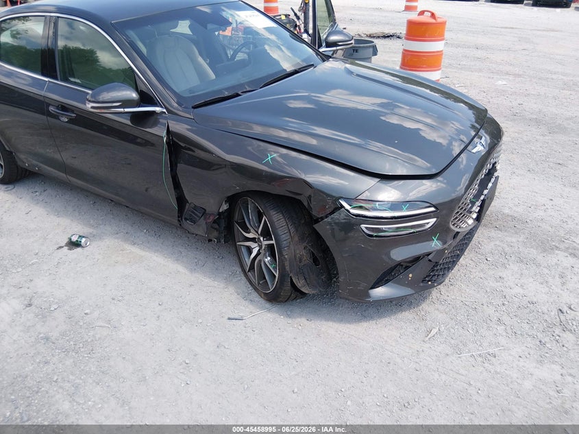 2023 Genesis G70 VIN KMTG34TA3PU124186 IAAI salvage auction — FRONT END, Salvage (Virginia), sold $4,950 on 2026-07-21 (photo 6)
