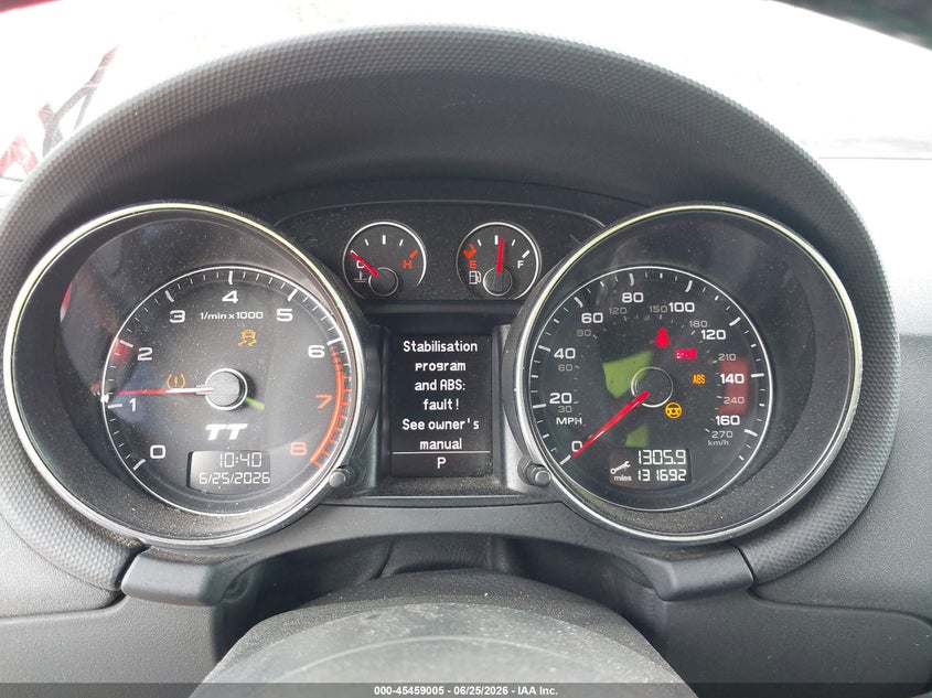 2012 Audi Tt VIN TRU4FAFK6C1020045 IAAI salvage auction — SUSPENSION, Salvage (North Carolina), sold $2,100 on 2026-07-30 (photo 7)