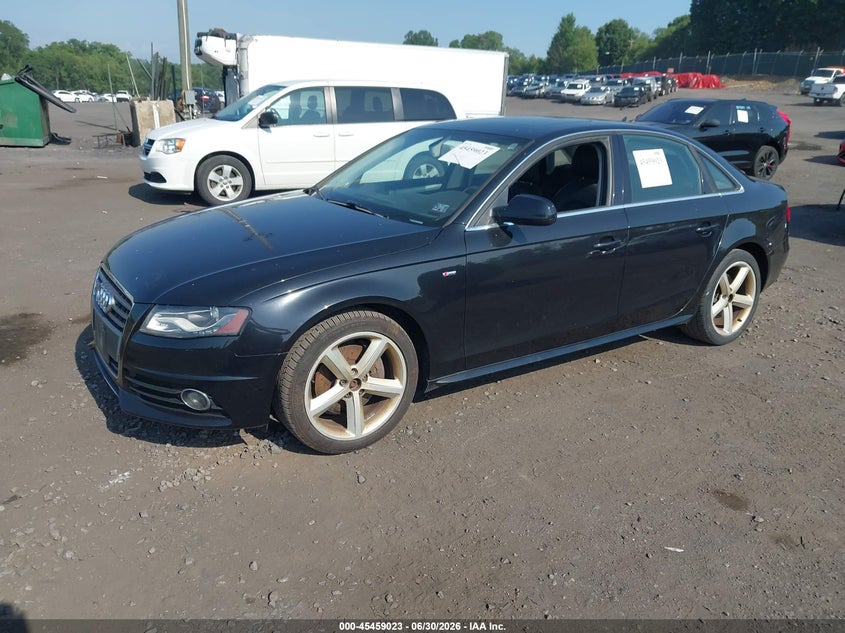 2012 Audi A4 VIN WAUHFAFL2CA116367 IAAI salvage auction — NORMAL WEAR, Clear (Pennsylvania), sold $875 on 2026-07-07 (photo 2)