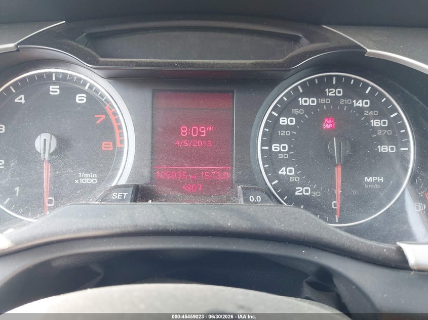2012 Audi A4 VIN WAUHFAFL2CA116367 IAAI salvage auction — NORMAL WEAR, Clear (Pennsylvania), sold $875 on 2026-07-07 (photo 7)