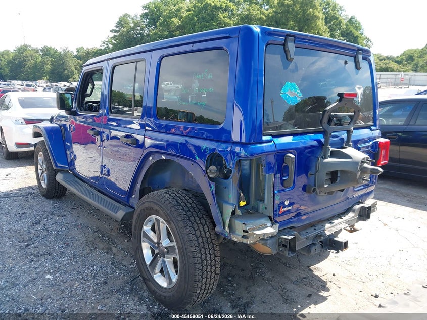 2018 Jeep Wrangler / VIN 1C4HJXEN2JW314888 IAAI salvage auction — REAR END, Salvage (Georgia), sold $8,900 on 2026-07-29 (photo 3)