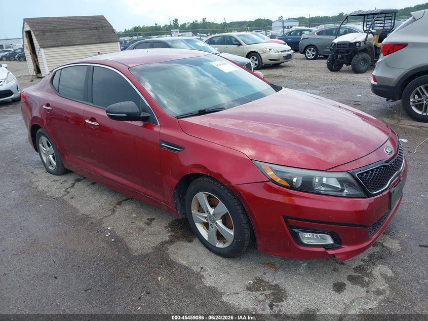 2014 Kia Optima VIN 5XXGM4A73EG297308 IAAI salvage auction — NORMAL WEAR, Clear (Illinois), sold $425 on 2026-07-22 (photo 1)