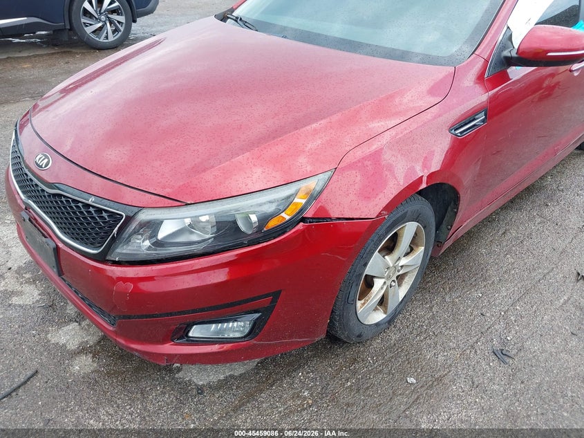 2014 Kia Optima VIN 5XXGM4A73EG297308 IAAI salvage auction — NORMAL WEAR, Clear (Illinois), sold $425 on 2026-07-22 (photo 6)
