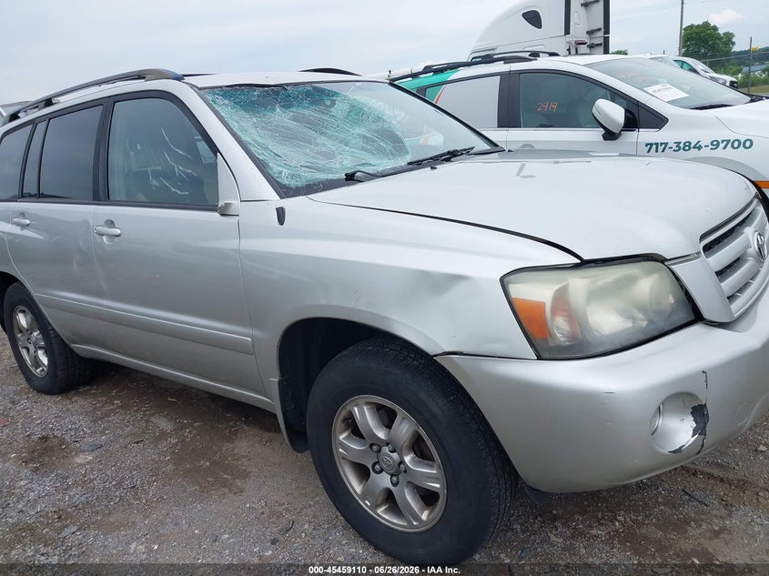 2006 Toyota Highlander VIN JTEEP21A460155644 IAAI salvage auction — RIGHT FRONT, Salvage (Pennsylvania), sold $775 on 2026-07-15 (photo 6)