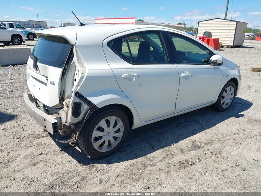 2013 Toyota Prius c VIN JTDKDTB39D1046965 IAAI salvage auction — FRONT & REAR, Salvage (Georgia), sold $1,050 on 2026-07-23 (photo 4)