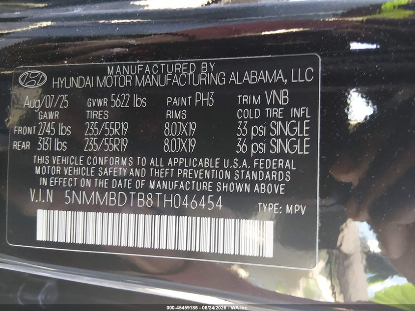 2026 Genesis Gv70 VIN 5NMMBDTB8TH046454 IAAI salvage auction — UNKNOWN, Salvage - 75% Or Less (Maryland), sold $15,600 on 2026-07-15 (photo 9)