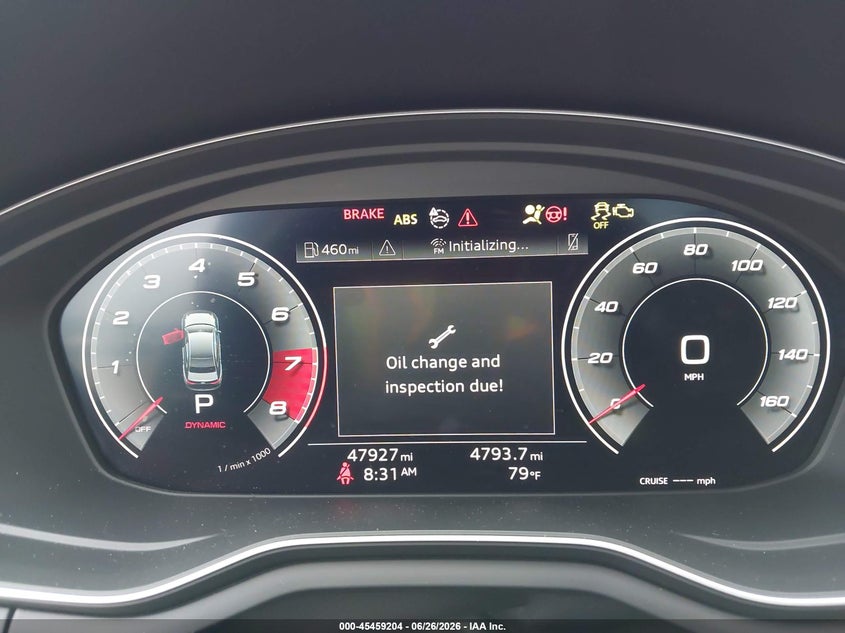 2020 Audi A4 VIN WAUENBF49LA050856 IAAI salvage auction — FRONT END, Salvage Title, sold $8,000 on 2026-07-31 (photo 7)