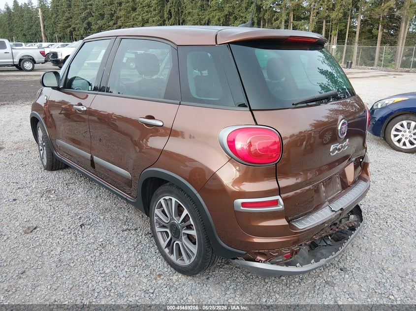 2018 Fiat 500l VIN ZFBCFADH9JZ041020 IAAI salvage auction — REAR END, Salvage Title, sold $3,050 on 2026-07-22 (photo 3)