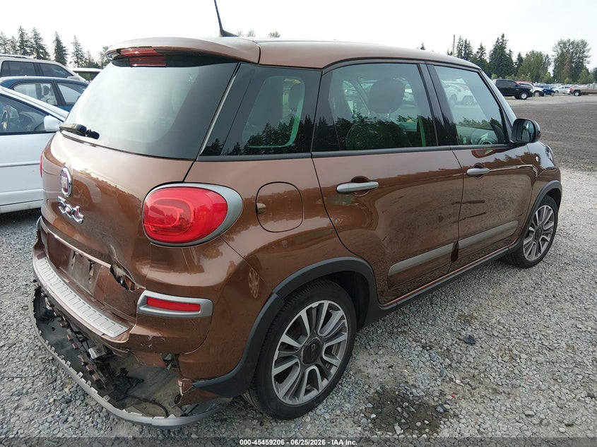 2018 Fiat 500l VIN ZFBCFADH9JZ041020 IAAI salvage auction — REAR END, Salvage Title, sold $3,050 on 2026-07-22 (photo 4)