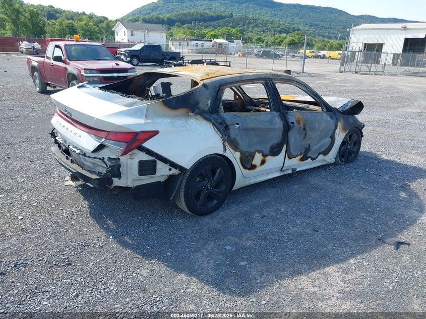 2023 Hyundai Elantra VIN 5NPLM4AGXPH093157 IAAI salvage auction — BURN, Salvage Title, sold $125 on 2026-07-15 (photo 4)