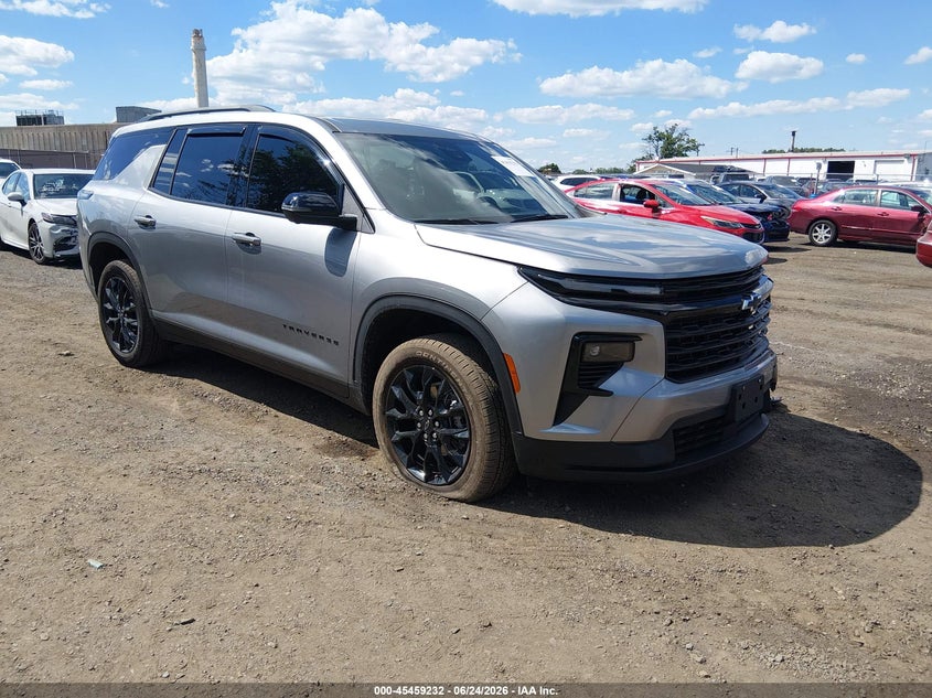 2025 Chevrolet Traverse VIN 1GNEVGRS5SJ238502 IAAI salvage auction — FRONT END, Salvage (Idaho), sold $16,300 on 2026-07-29 (photo 1)
