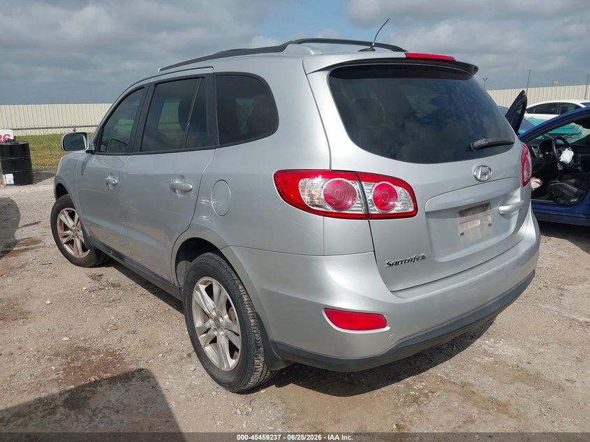 2012 Hyundai Santa fe VIN 5XYZH4AG9CG167118 IAAI salvage auction — REPOSSESSION, Nrc Lienholder Repossession Paperwork (Texas), sold $125 on 2026-07-20 (photo 3)