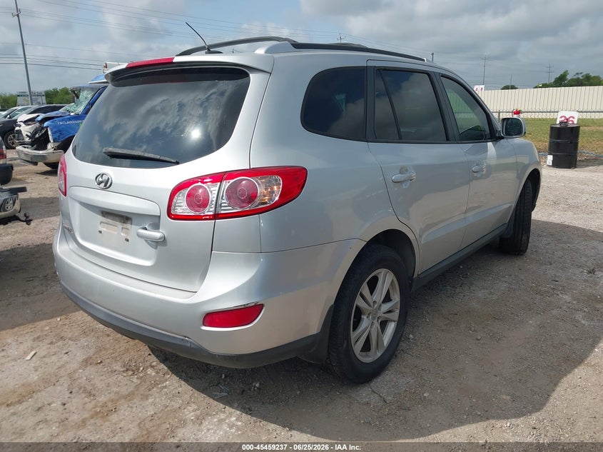 2012 Hyundai Santa fe VIN 5XYZH4AG9CG167118 IAAI salvage auction — REPOSSESSION, Nrc Lienholder Repossession Paperwork (Texas), sold $125 on 2026-07-20 (photo 4)
