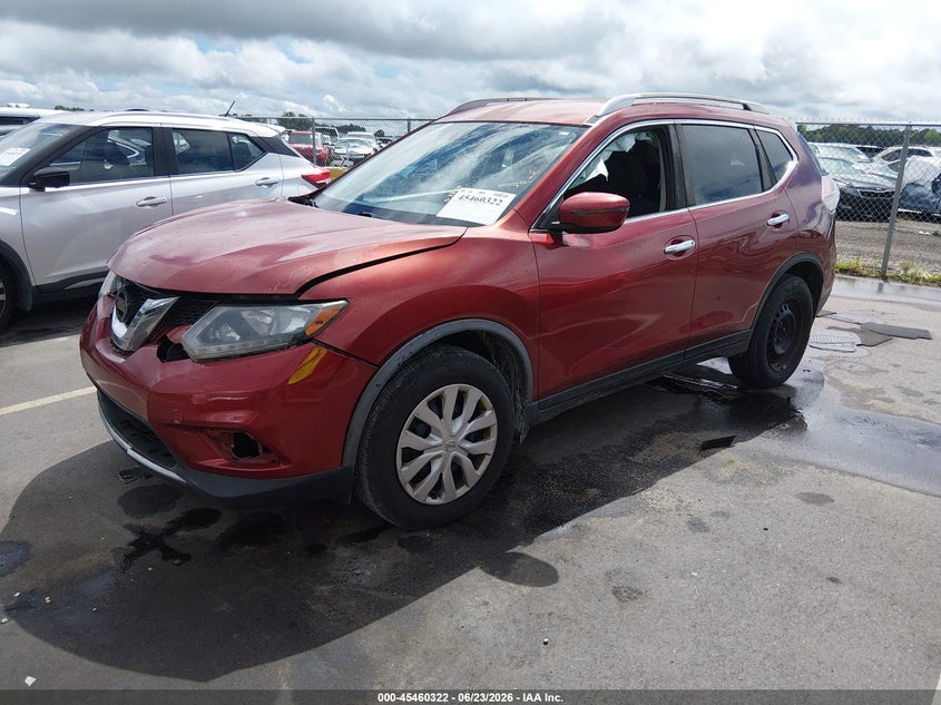 2016 Nissan Rogue VIN JN8AT2MT2GW005286 IAAI salvage auction — FRONT END, Salvage Title, sold $875 on 2026-07-29 (photo 2)