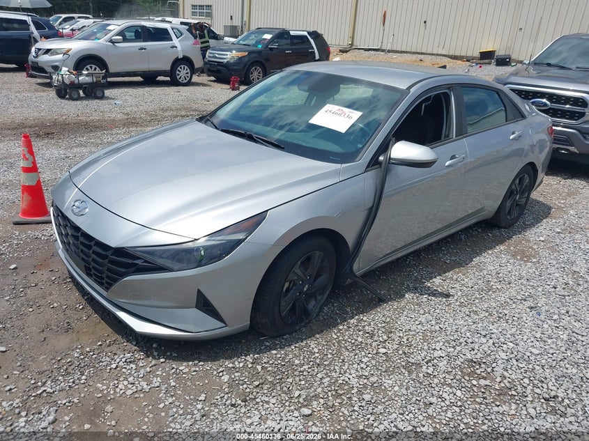 2021 Hyundai Elantra VIN 5NPLS4AG8MH040278 IAAI salvage auction — WATER/FLOOD, Junking Certificate (Mississippi), sold $3,000 on 2026-08-01 (photo 2)