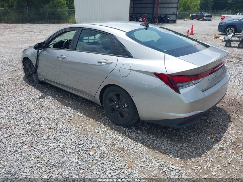 2021 Hyundai Elantra VIN 5NPLS4AG8MH040278 IAAI salvage auction — WATER/FLOOD, Junking Certificate (Mississippi), sold $3,000 on 2026-08-01 (photo 3)