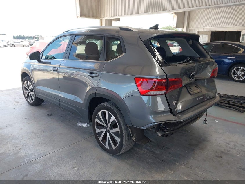 2022 Volkswagen Taos VIN 3VVRX7B25NM086194 IAAI salvage auction — REAR END, Salvage Title, sold $7,800 on 2026-07-29 (photo 3)