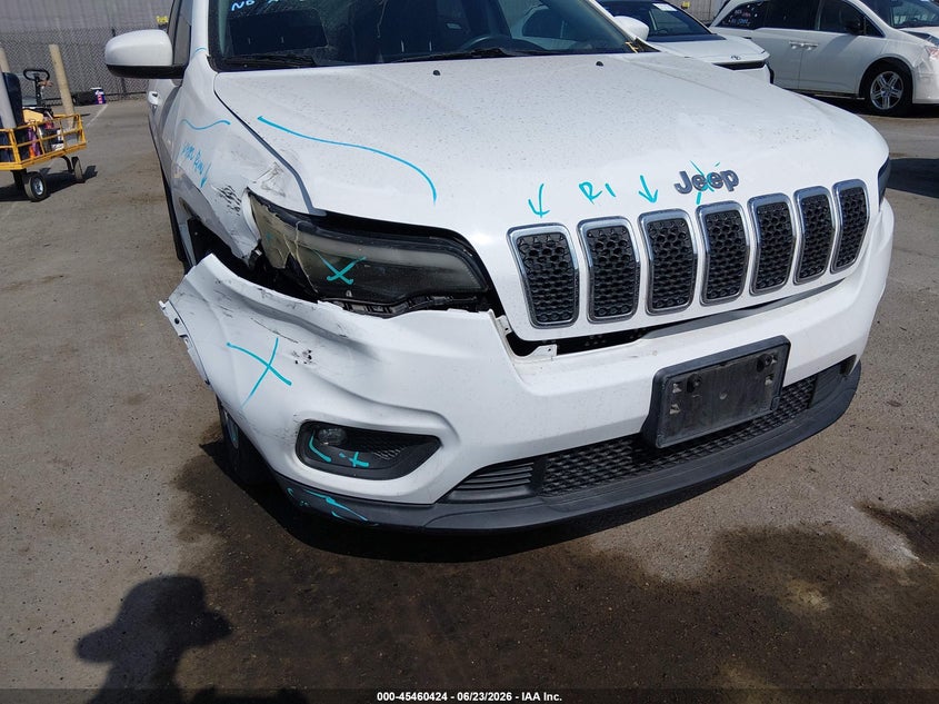 2019 Jeep Cherokee VIN 1C4PJLLB2KD184153 IAAI salvage auction — FRONT END, Salvage Title, sold $2,550 on 2026-07-22 (photo 6)