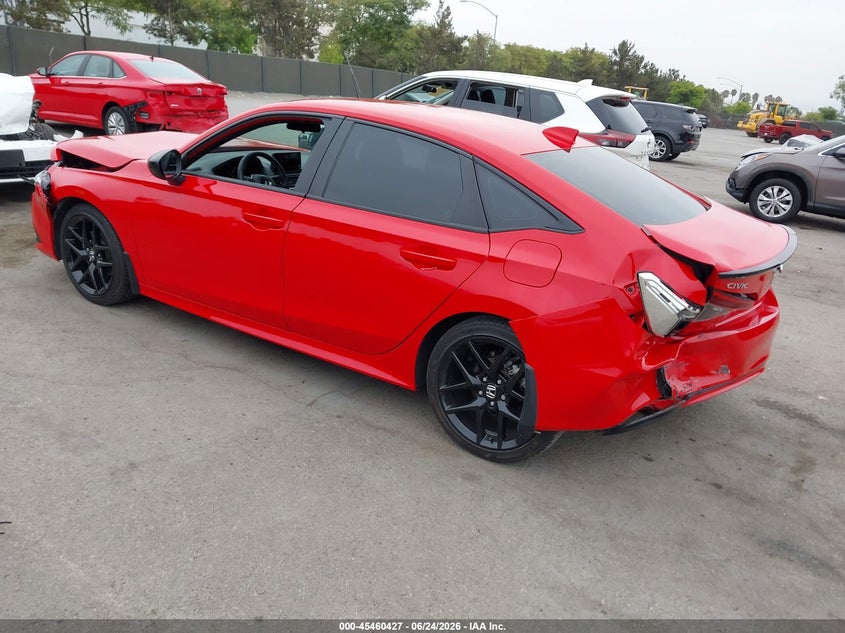 2022 Honda Civic VIN 2HGFE2F57NH609066 IAAI salvage auction — FRONT & REAR, Salvage Title, sold $4,750 on 2026-07-28 (photo 3)