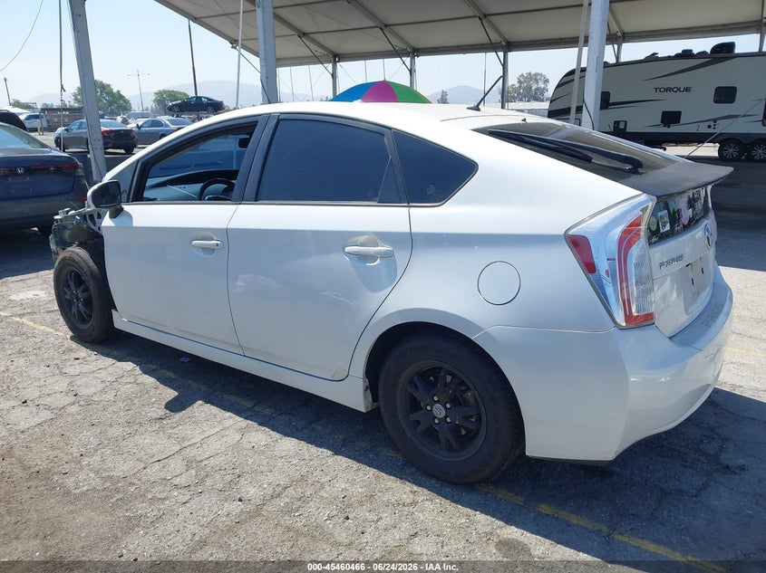 2014 Toyota Prius VIN JTDKN3DU8E0376574 IAAI salvage auction — FRONT END, Salvage (California), sold $1,250 on 2026-07-16 (photo 3)