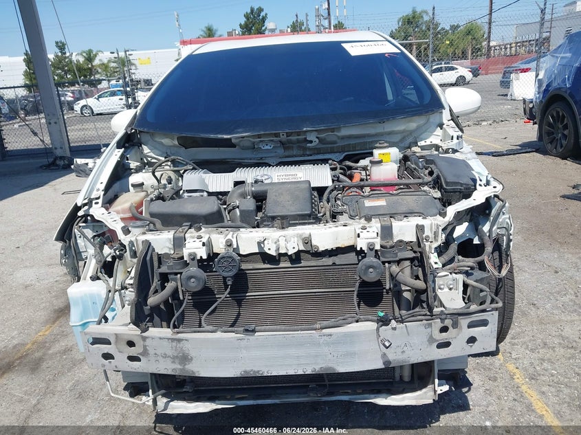 2014 Toyota Prius VIN JTDKN3DU8E0376574 IAAI salvage auction — FRONT END, Salvage (California), sold $1,250 on 2026-07-16 (photo 6)
