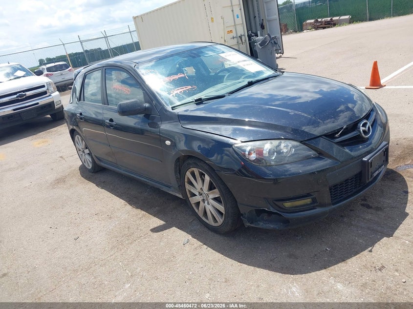 2008 Mazda 3 VIN JM1BK34L681874321 IAAI salvage auction — ENGINE BURN, Regular (South Dakota), sold $875 on 2026-07-28 (photo 1)