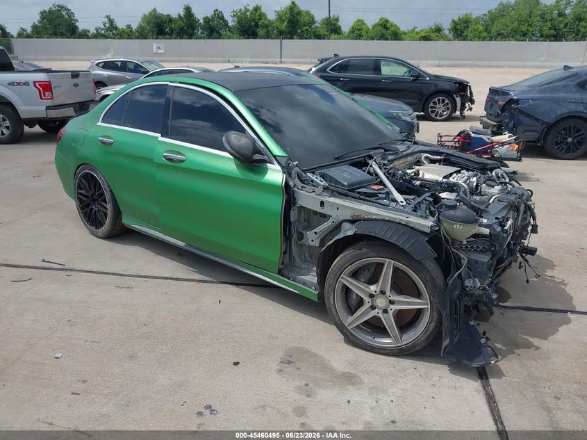 2016 Mercedes-benz VIN 55SWF8GB4GU128251 IAAI salvage auction — FRONT & REAR, Original (Texas), sold $4,500 on 2026-07-10 (photo 1)